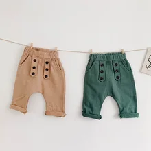 Повседневные брюки для мальчиков; детские осенние брюки; детская одежда; поставка товаров; Универсальная Мода; Размер 79-20