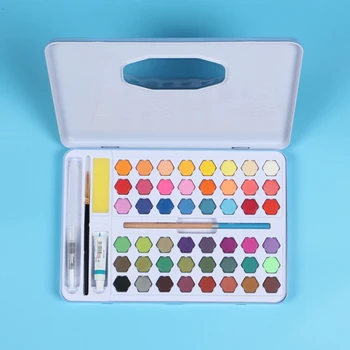 

Graffiti School Stationery Gift Watercolor Paint Set Students Art Supplies Quick Dry With Box Solid For Beginners Sketching