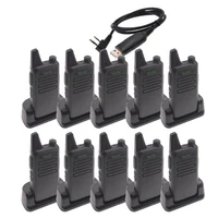 10PCS WLN KD-C1 Mini Radio UHF 400-470MHz Transceiver 5W 16 Channel MINI Two Way Radio 1