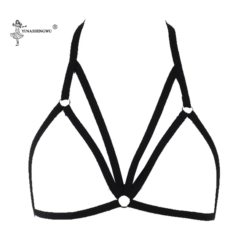 Lady Bondage Sexy  lingerie Breast Harness for Women Sex Toy Black Erotic Charming Temptation Restrainted Body Binding babydolls