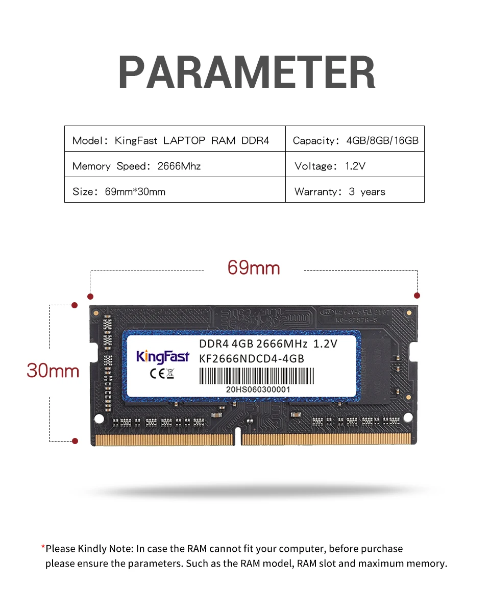 Оперативная память KingFast ddr4 4 ГБ 8 ГБ 16 ГБ 2400 2666 3200 МГц DDR ...
