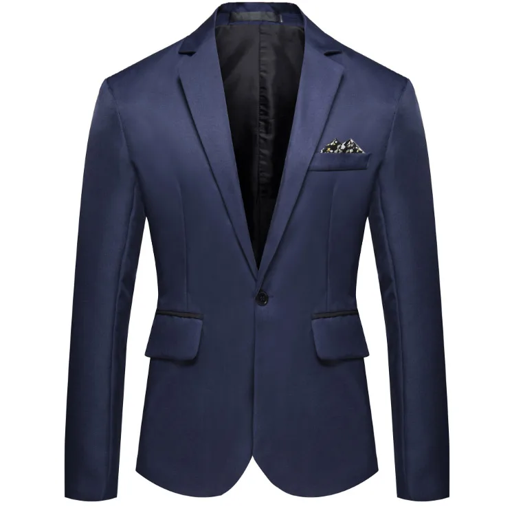 Men Suit Blazer Jacket Charm Men's Casual Slim Fit One Button Suit Blazer Wedding Dress Terno Masculino Coat Jacket Tops Men