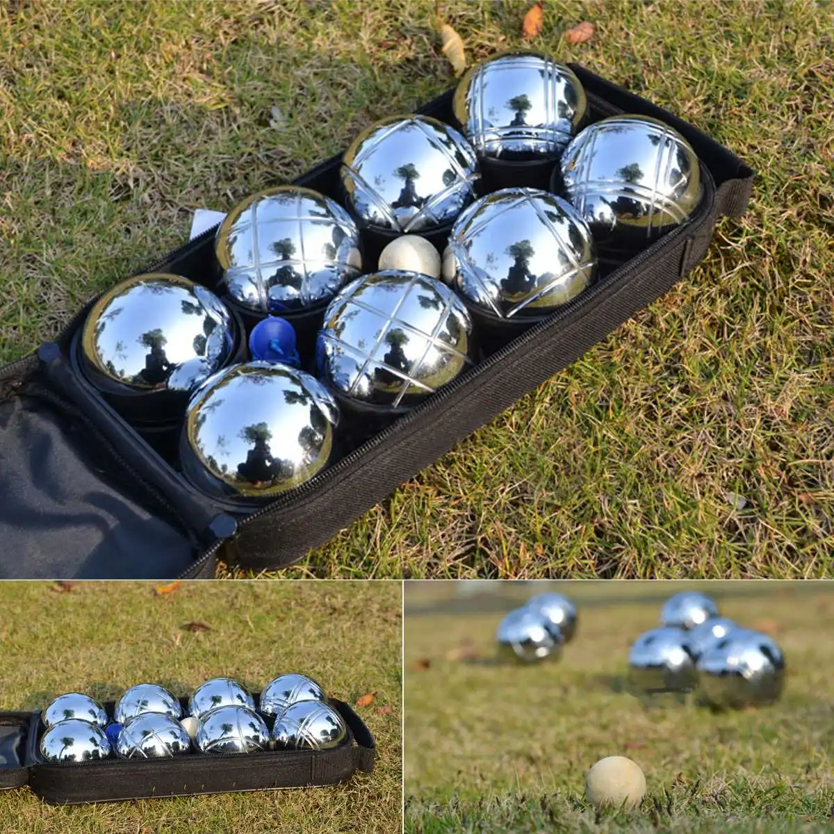 8 ボールブールbocceペタンクボールセット屋外スポーツゲームとキャリーバッグ腕の運動マシン精神ボール地面ボールフレンチ ボウリング Aliexpress