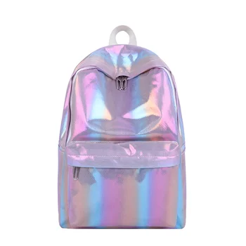 

Colorful Student bag Hologram Laser Backpack Women Holographic Female Fashion School Bags Unisex 2020 New Hot Instagram