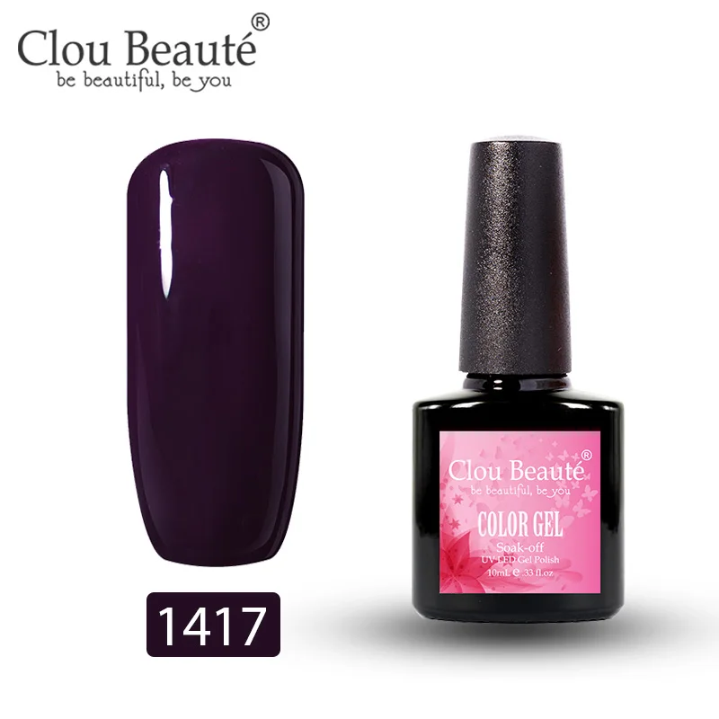 Гель-лак Clou Beaute UV Vernis полуперманентный Гель-лак Маникюр полуперманентный Vernis основа и верхнее покрытие праймер лак для ногтей - Color: 1417