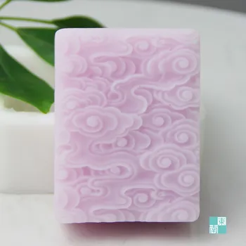 

DIY handmade soap mold oil soap silicone mold classical square Chinese style xiangyun free deliveryz049