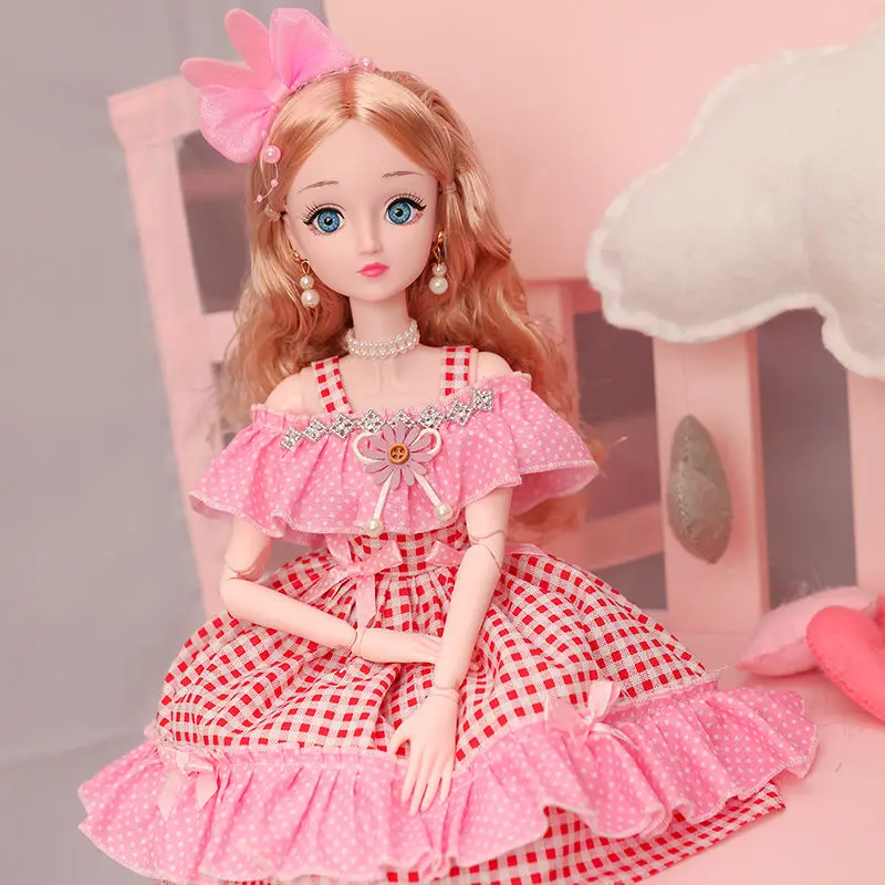 Новинка 1/3 BJD кукла 60 см 21 подвижные шарнирные куклы с нарядами Макси платье парик