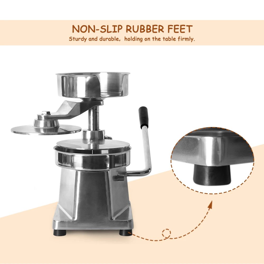  Manual 150mm Burger Making Machine For Cutlets Kitchen/Commercial Hamburger Press With 500pcs Oil-a - 4000161689867