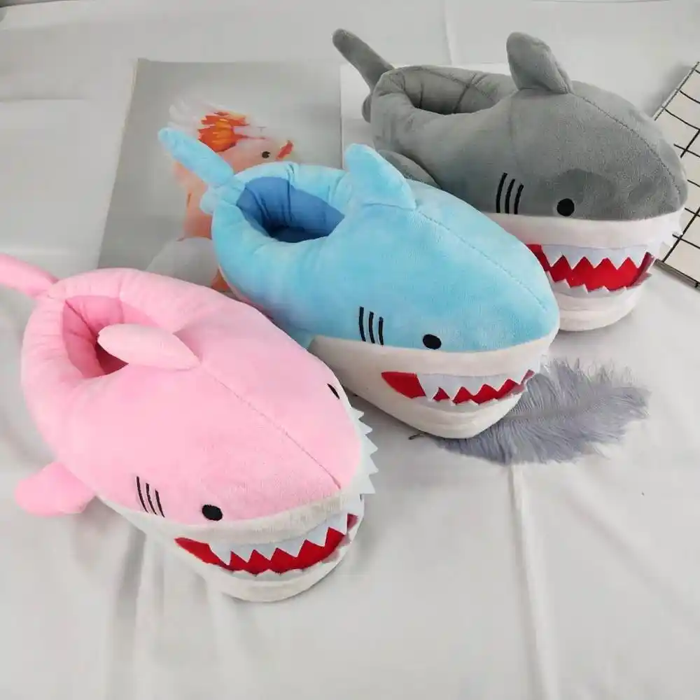 mens shark slippers