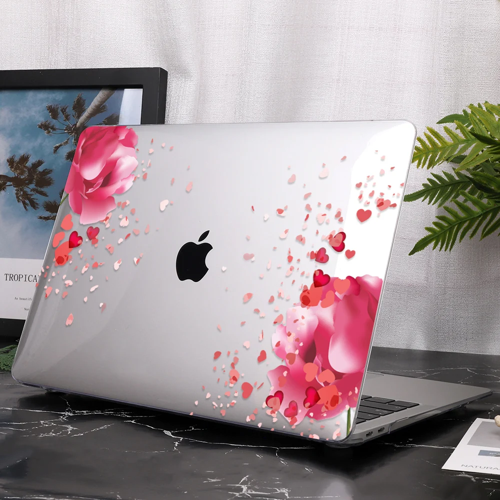 Чехол для ноутбука Redlai Flowers для MacBook Air Pro retina 11 12 13 15 16 дюймов Чехол A2141 A2159 A1932 пластиковый жесткий чехол в виде ракушки