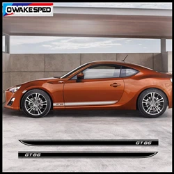 Car Door Side Skirt Sticker Auto Body Decor Vinyl Decals Exterior Accessories For Toyota-86 GT Racing Sport Stripes (1)_副本