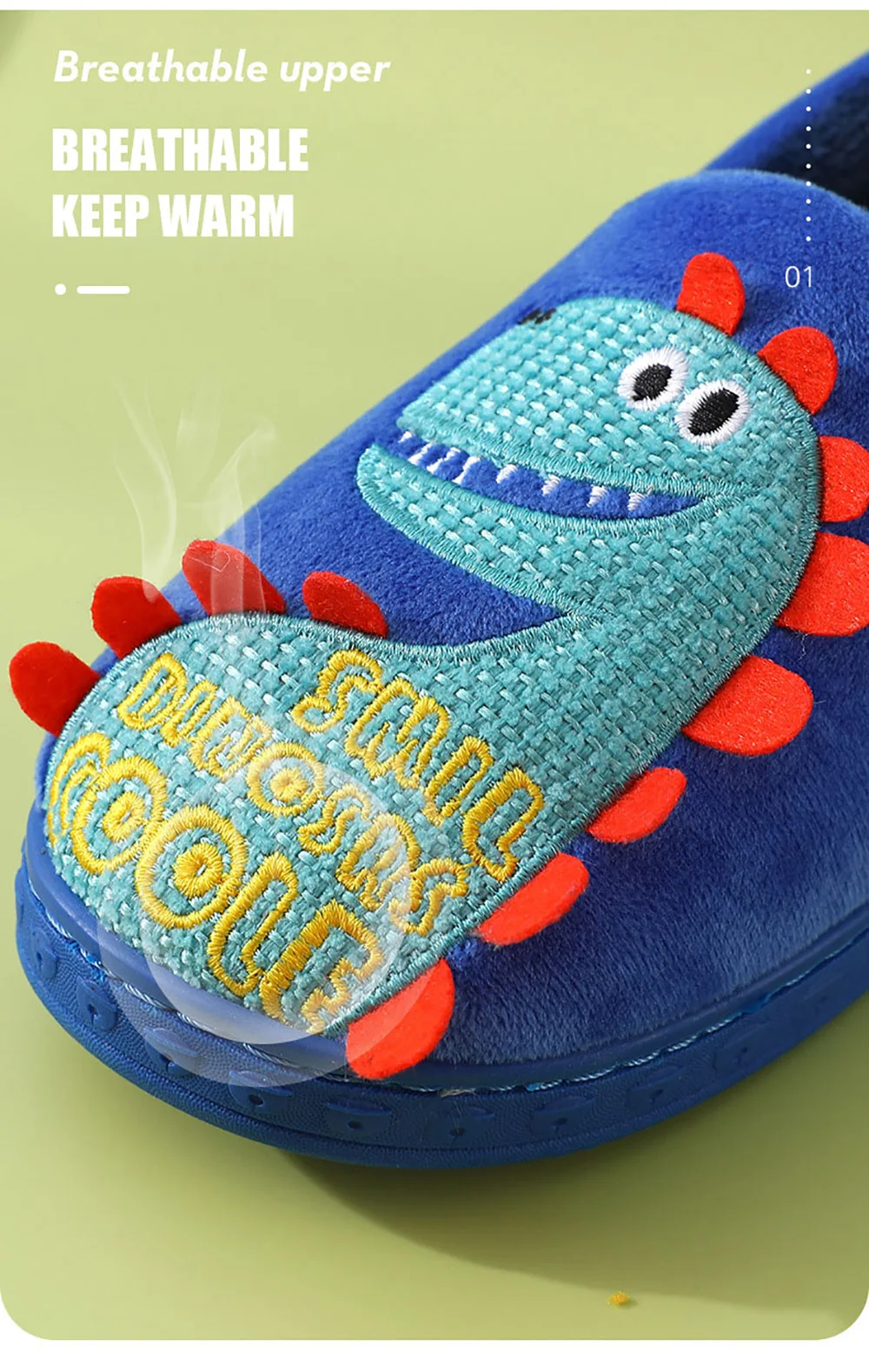 girls shoes Kids Slippers Boys Indoor Home Autumn Winter Children Cute Dinosaur Anti Skid Soft Comfortable Wrap Heel Bedroom Floor Shoes children's sandals near me