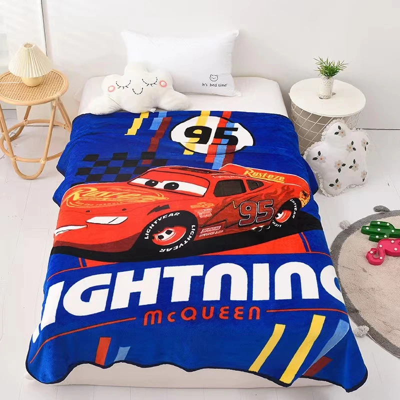 Disney Fast Lightning Mcqueen Cars Blanket Cover 150x200cm Kids Boys