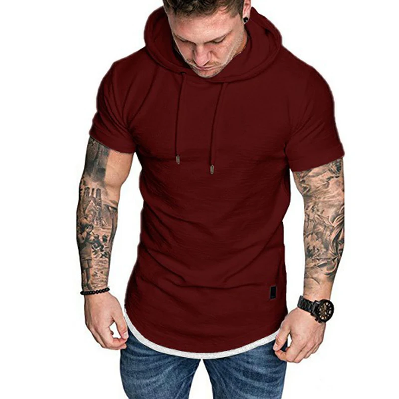 Men's Quick Dry Crossfit Bodybuilding t-Shirt Fitness Training Sport t-Shirt Workout Top Running Tshirt Hoodie Gym Clothing short sleeve t shirt sport t shirt running t shirt running t shirts men t shirts