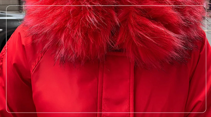 Женская парка, пальто, модная двухсторонняя одежда, уплотненная длинная куртка, с хлопковой подкладкой, с меховым воротником, с капюшоном, зимнее теплое пальто