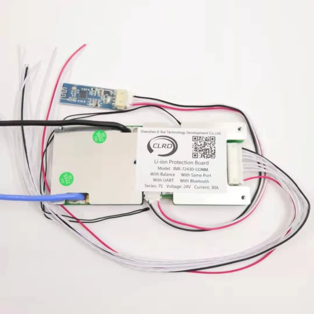 7S 24V 20A 30A 40A 50A li ion smart bms wiht коммуникационная плата интерфейса UART и модуль Bluetooth