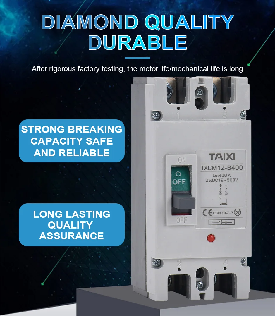 disjuntor 200a 300a 400a 600a isolador pv