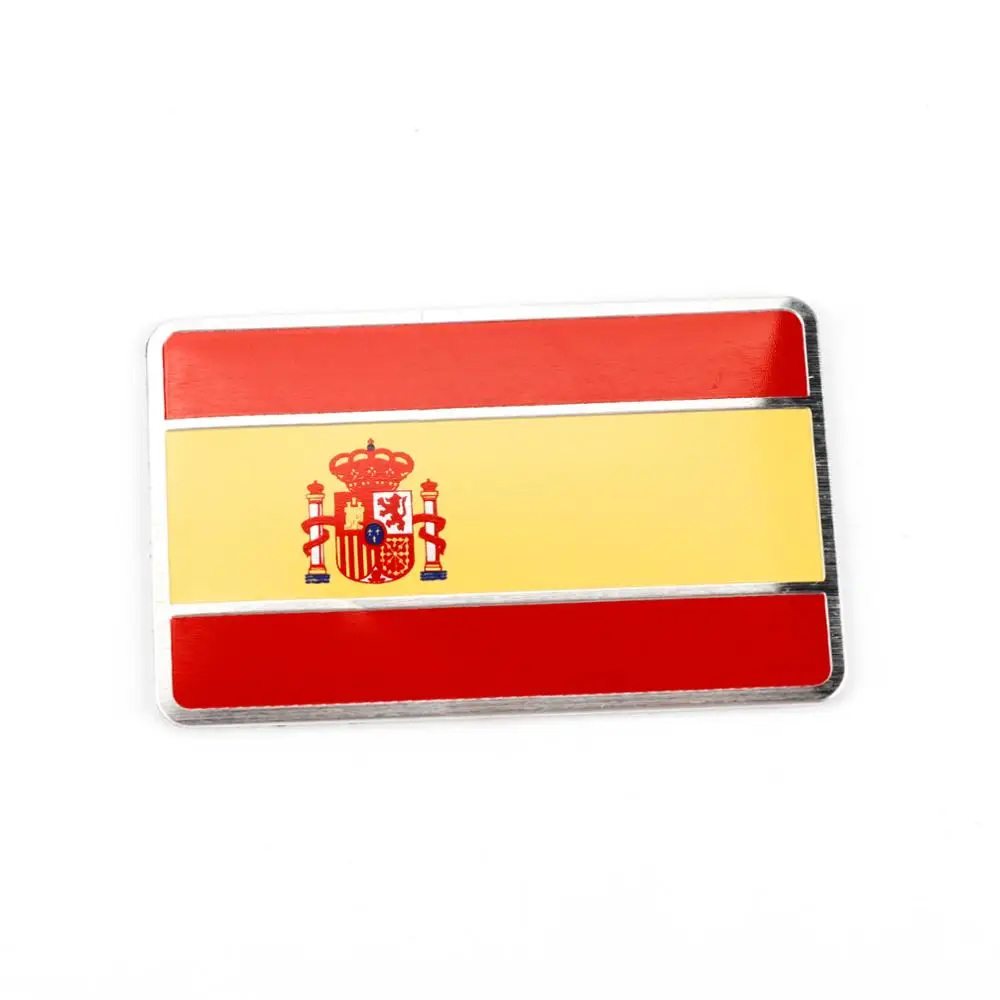 

TAIHONGYU Universal Fashion Car Styling Spain Flag Stickers Emblem Badge Decals Decoration Decal