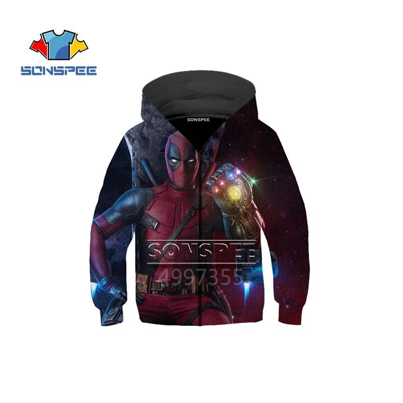 1 SONSPEE/толстовка с 3D принтом Дэдпул супергероев Marvel 2; повседневные толстовки для мальчиков и девочек-подростков; уличная толстовка с капюшоном; забавная одежда; Z15 - Цвет: 1