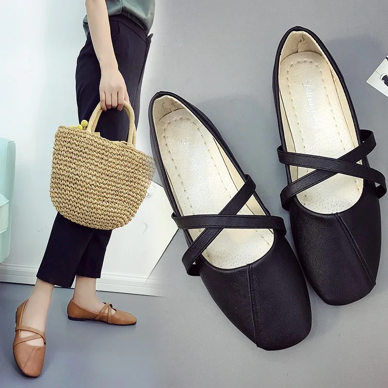 

Ladies Summer Flat Shoes Women Work Shoes Large Size 41 42