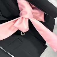TWOTWINSTYLE Colorblock Casual damska kurtka jesienny ząbkowany z długim rękawem Patchwork diamentowa szczupła kobieta marynarka 2022 jesienna odzież 5
