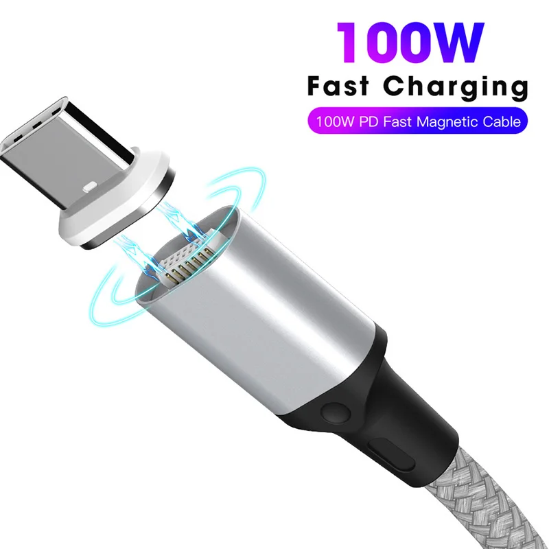 1.8M 5A USB C to Type PD 100W Fast Charging Laptop Phone Data Charger Cable |