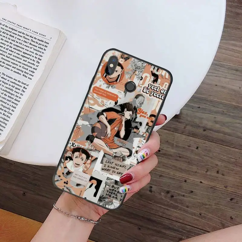 Haikyuu volleyball anime Japan Soft Phone Cover For Xiaomi Redmi Note 4 4x 5 6 7 8 pro S2 PLUS 6A PRO coque shell funda hull leather case for xiaomi Cases For Xiaomi
