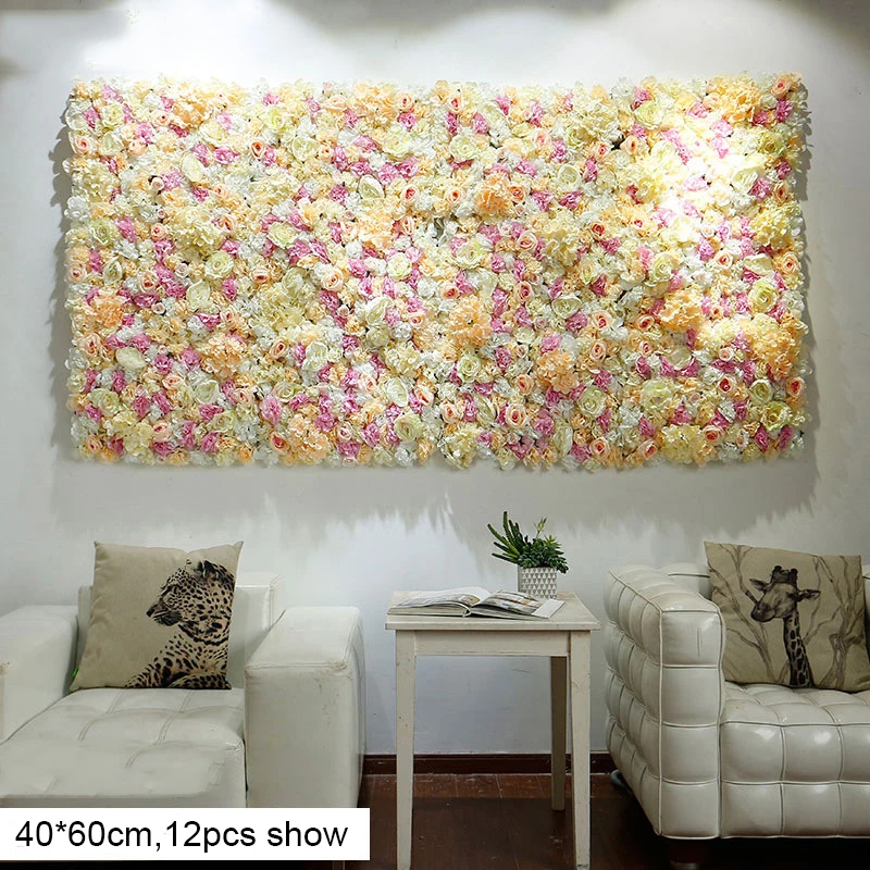 60x40 см, искусственный цветок, украшение на стену, дорога, свинец, Гортензия, пион, роза, цветок, коврик, свадебная АРКА, павильон, углы, Декор, Цветочный
