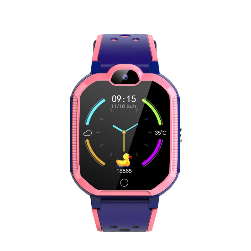 Розовый Смарт-часы для детей 4G Wifi gps SOS Smartwatch SIM видео вызов Водонепроницаемый Будильник камера Детские часы наручные Дети Студент - Цвет: Розовый