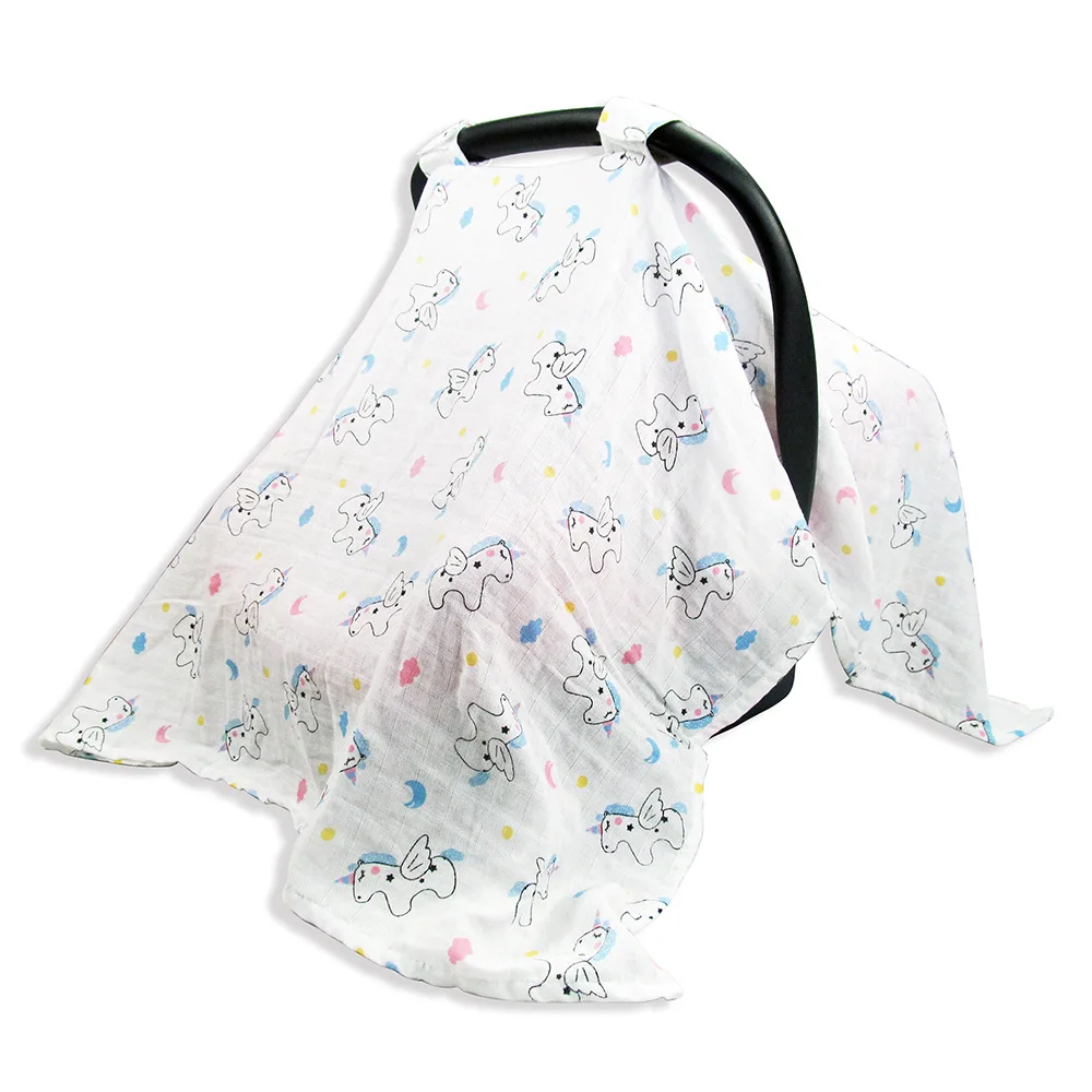 Чехол для кормления ребенка детское автокресло навес шарф грудью дышащие узоры