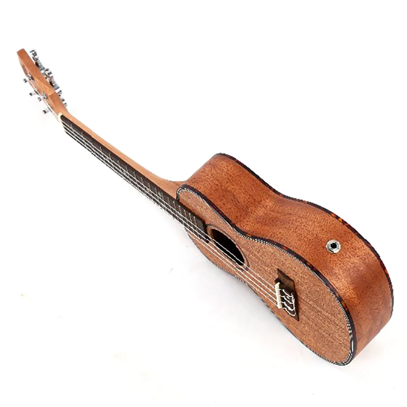 23 inch mini electric guitar 18 snow ukule full Mahhon electric box guitar four-string guitar small guitar
