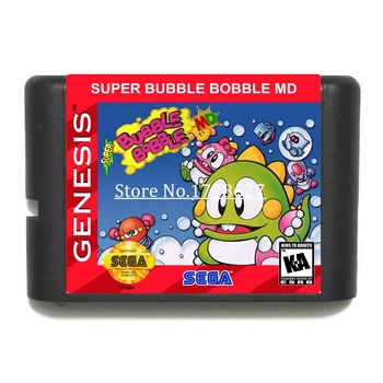 

Super Bubble Bobble 16Bit Game Cartridge for Sega MegaDrive & Genesis System Consoles