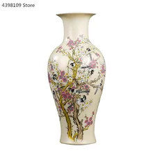 Китай живописный dezhen керамическая ваза декорация изысканный узор ваза с животными гостиная столешница ваза, домашний декор ремесла