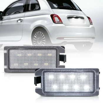 

SMD Lights LED R License Plate Error For Fiat 500C 2013-2019 White 2pcs
