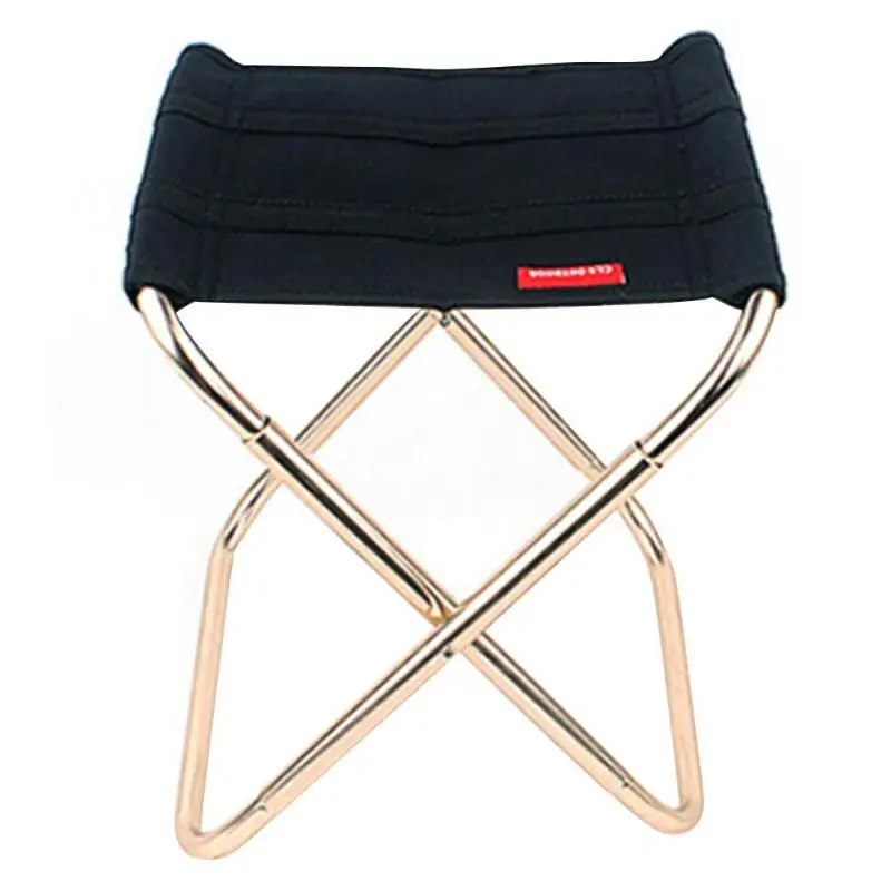 Легкий складной пляжный стул открытый портативный стул для кемпинга для пешего туризма рыбалки пикника барбекю призвание повседневные садовые стулья - Цвет: Черный