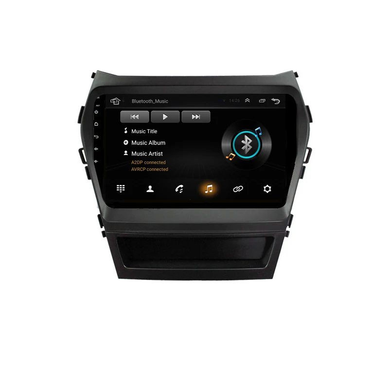 Cheap 9" Android 9.1 Car DVD Video Player GPS For Hyundai Santa FE IX45 2015 2016 2017 navigation radio audio stereo bluetooth wifi 2