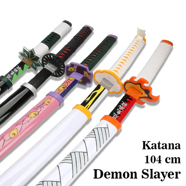 2022 New Self-assembly Ce Demon Slayer Sword Katana Cosplay Weapon Prop Tanjiro Sanemi Zenitsu Anime Swords 1