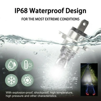 

4pcs LED Headlight Combo Mini 9005+H11 Car Bulb 240W 60000LM 6000K White