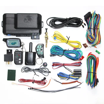 

Two way Car Burglar Alarm Keychain RC Anti-theft Device System for X5 Russian Version Two Way Car Alarm System