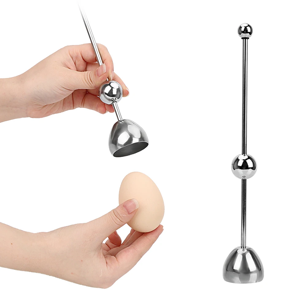 HILIFE Boiled Egg Topper Shell Top Cutter Egg Knocker Opener Stainless Steel Tools Raw Cracker Separator Kitchen Gadgets