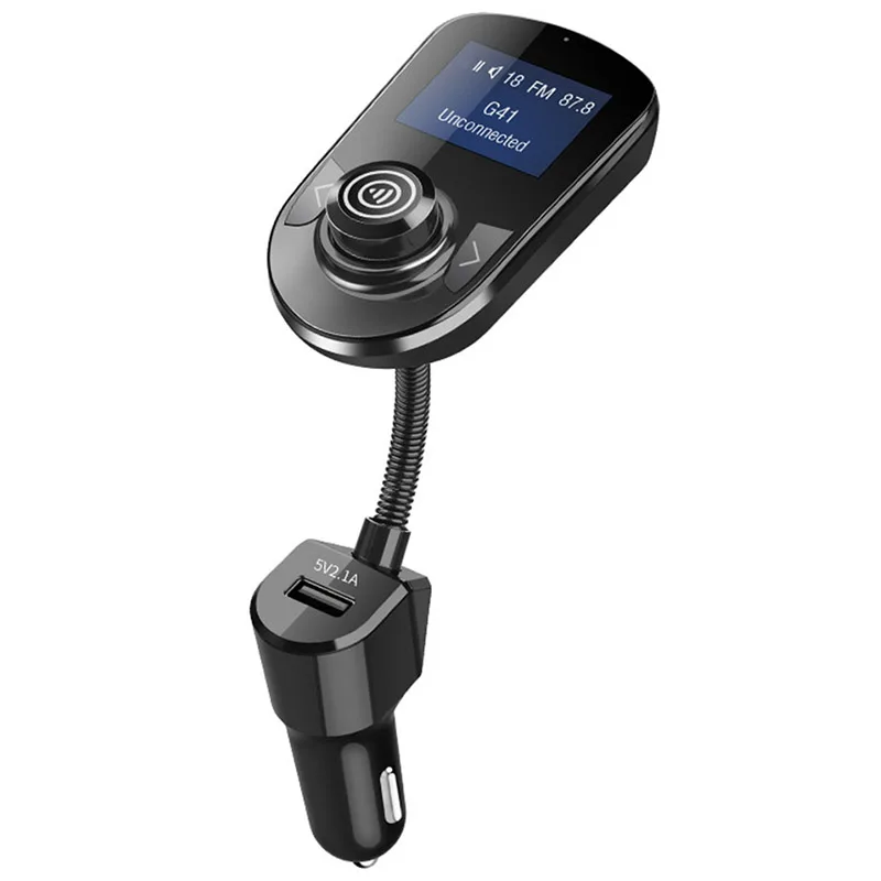 Bluetooth fm-передатчик для автомобиля, беспроводной автомобильный fm-передатчик, Радио адаптер, автомобильный комплект с дисплеем 1,77 дюйма, поддерживает Tf/Sd карты и U