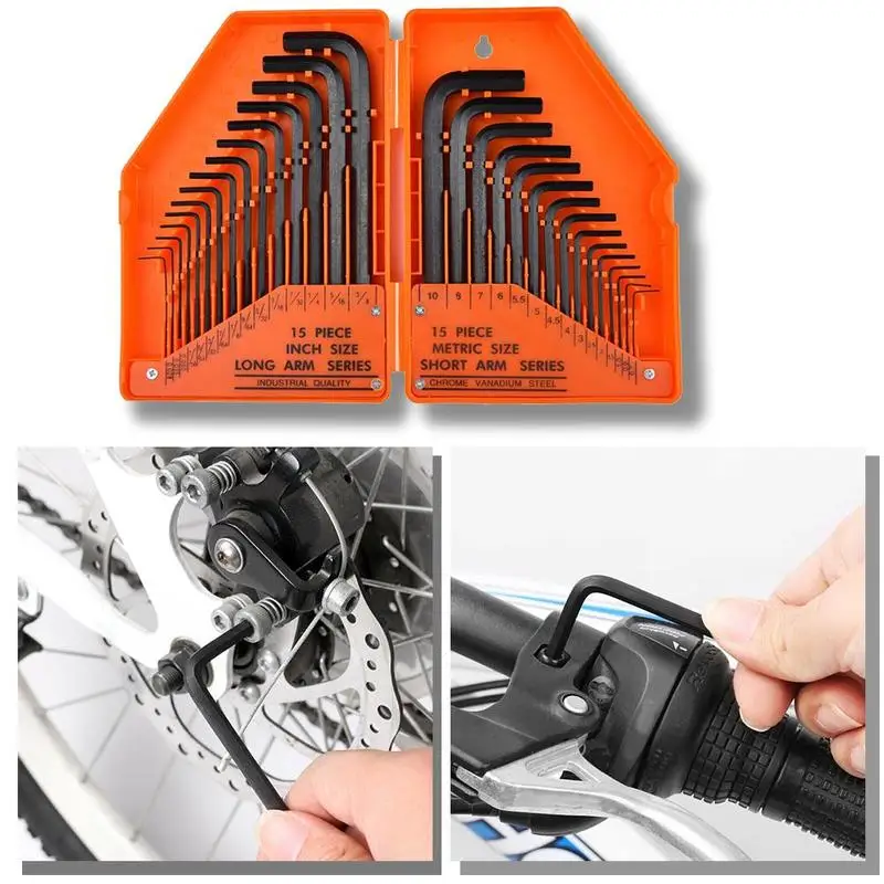 30 шт. Набор шестигранных ключей 30 в 1 шестигранный ключ Torx шестигранный ключ наборы SAE метрический Драйвер Набор инструментов