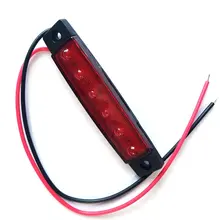 Высокий светильник грузовик боковой светильник 6LED 2835SMD Водонепроницаемый для автобусы грузовики 12V 24V Высокая яркость низкая Мощность потребление Прямая