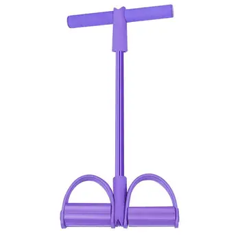 

Multifunctional 4 Tubes Latex Foot Elastic Pull Rope expander muscle fitness workout Pedal Sports Equipment Resistance Bands