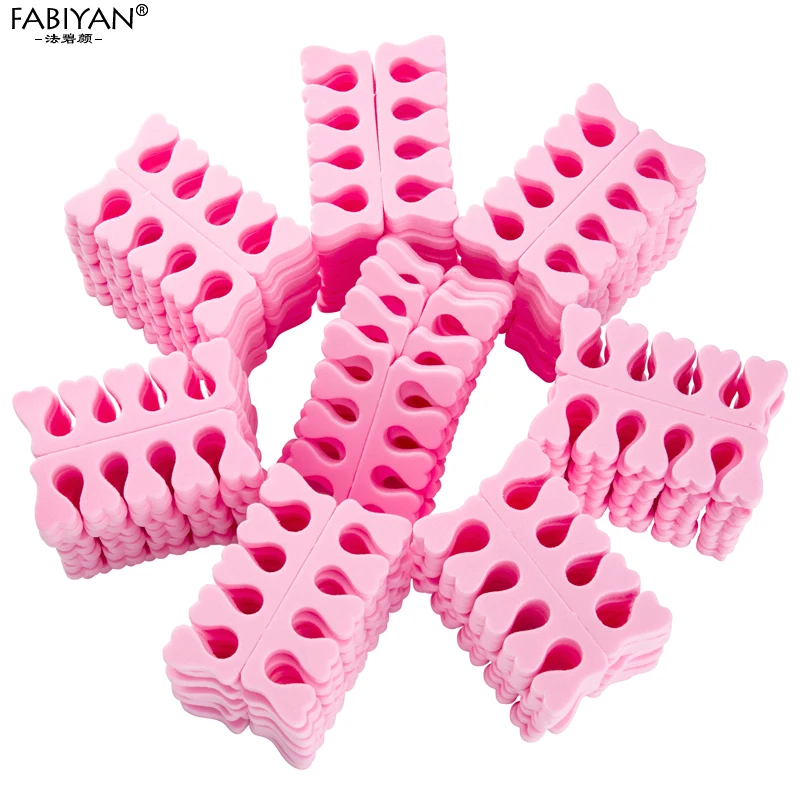 200pcs Nail Art 100 Pairs Toe Separators Fingers Foots Sponge Soft Gel UV Beauty Tools Polish Manicure Pedicure Pack nail art tools toe separators toe spreader finger toe separator