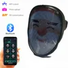 Bluetooth Rgb Led Lights Up Party Mask Diy Picture Editing Animation Text Love Prank Concert Mask, Built-in Battery Led Display ► Photo 2/6