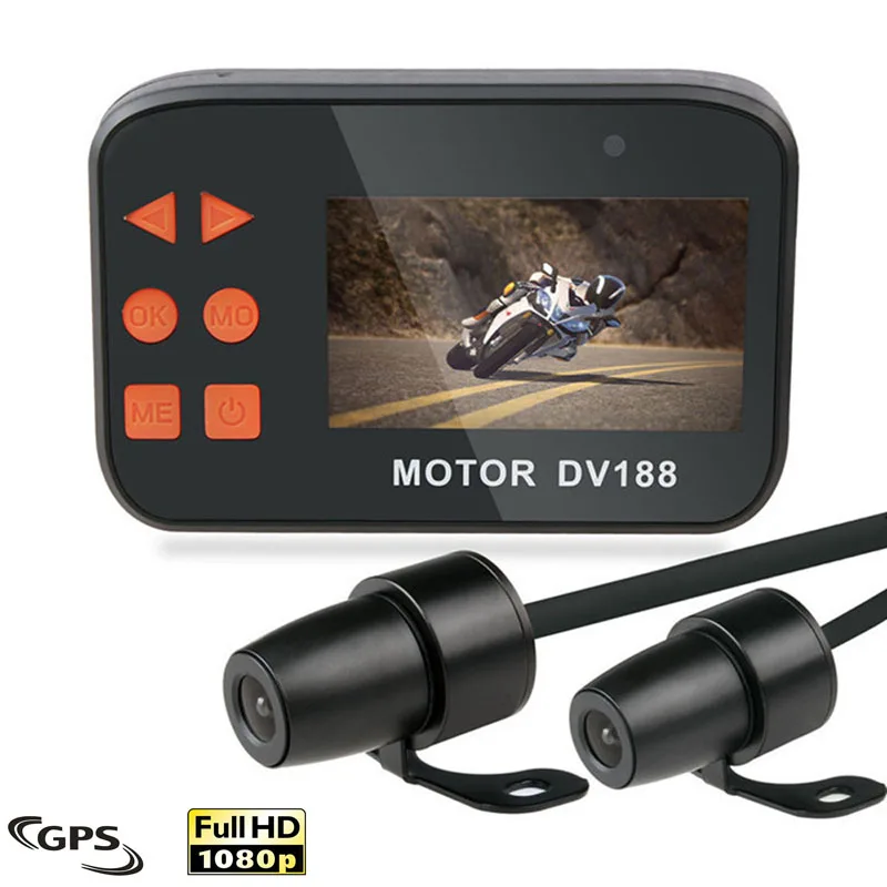 

Motorcycle Recorder Front Rear Waterproof Dual Lens HD 1080P Video Recorder DVR Camera Dash Cam Motorbike Dvrs Camera Dashcam