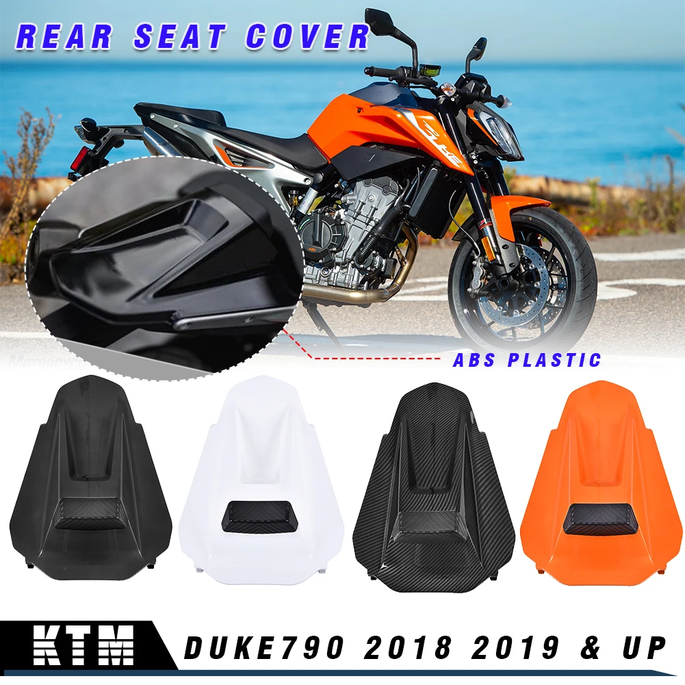 Motorcycle 18 19 Duke790 Plastic Rear Passenger Seat Fairing Cover Cowl Tail Cover for KTM Duke 790 2018 2019 & Up Accessories