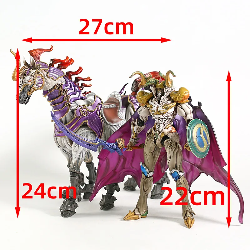 Play Arts Kai FF13 Final Fantasy XIII Odin& Sleipnir ПВХ фигурка Коллекционная модель игрушки