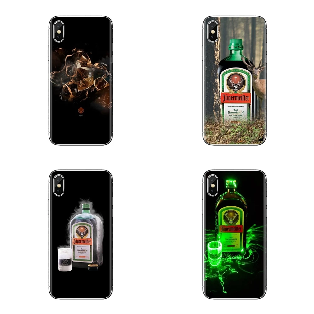 Transparent Soft Bag Case For Xiaomi Mi4 Mi5 Mi5S Mi6 Mi A1 A2 5X 6X 8 9 Lite SE Pro Max Mix 2 3 2S Jagermeister Retro Bottle |